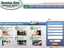 Tablet Screenshot of houston-katy-appliance-repair.com